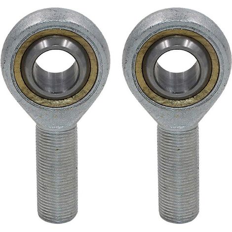 2x Außengewinde, metrisches Gelenkende, Gewindestange, Einzellager, sphärisches Lager – M12, 12 mm (1/5)