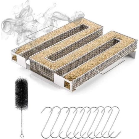 Générateur De Fumée Froide - Acier Inoxydable - Pour Gril À Gaz Granulés Électrique Charbon Et Fumoirs - 1 Pièce (1/5)