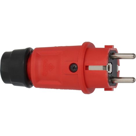 BRENNENSTUHL 9837550010 FICHE ÉLECTRIQUE FEMELLE AVEC TERRE 230 V ROUGE, NOIR IP44