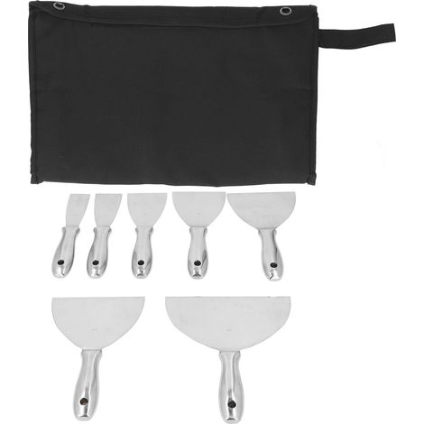 Jeu de 7 Spatules en Acier Inoxydable pour Réparation de Cloisons Sèches et Retrait de Papier Peint (1/5)