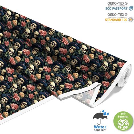 TESSUTI DECORATIVI PER ESTERNI OXFORD - Motivo Teschio I DX4638 (1/5)