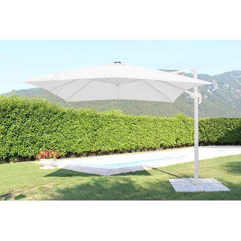 TESLA - ombrellone da giardino decentrato con led 3 x 4 (1/2)