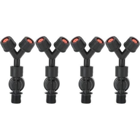 4pcs anti - gouttes double tête de pulvérisation, accessoires pour pulvérisateur électrique agricole à dos de calibre,de (1/5)