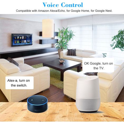Interruptor WiFi inteligente de 4 vías eWeLink, interruptor de luz inalámbrico, relé RF de 433 MHz, compatible con Alexa y sistemas de hogar inteligente. (1/5)