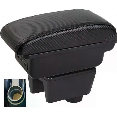 Boîte de rangement pour accoudoir central Seat Ibiza 6J et 6L, offrant un soutien aux coudes pour le conducteur et le passager. (1/5)