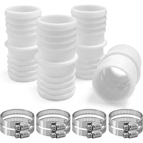 Lot de 4 Raccord Tuyau Piscine 38mm, Adaptateur Tuyau 38 à 38 mm (1/5)
