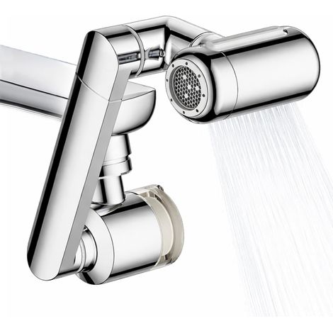 1080° Rotating Faucet Extender with Upward Facial Mist, 4 Water Modes & Built-in Filter, Adjustable Swivel Tap Aerator, Water Saving Universal Sink Sprayer for Kitchen & Bathroom Faucet