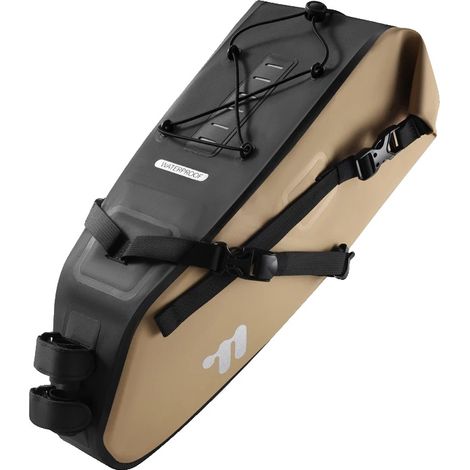 Satteltasche, große Kapazität, regendichte Funktion, 7-10L Khaki (1/2)