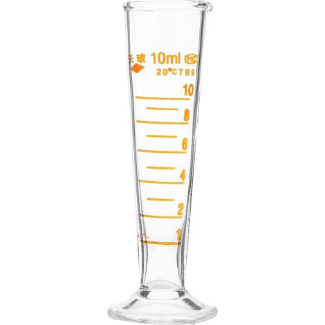 Tasse À Mesurer De Laboratoire Graduée Verre Mesureur 10 Ml En Plastique Transparent Doseur Millilitres Pour Cuisine Mesure De Liquides Et Solides Outil De Laboratoire (1/5)