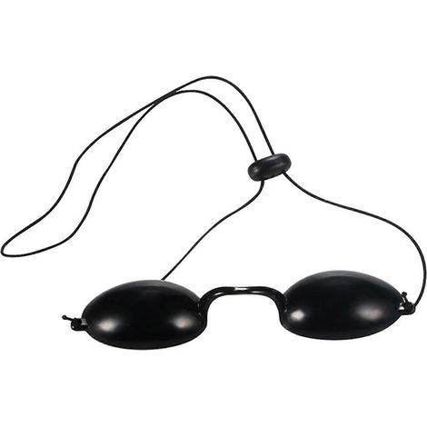 Lunettes de protection UV flexibles pour cabine de bronzage, lunettes noires portables, masque de protection oculaire. (1/5)