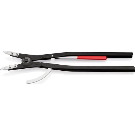 KNIPEX 46 10 A6 Alicate para arandelas para arandelas exteriores de ejes recubierto de pintura pulverizada, negro 570 mm