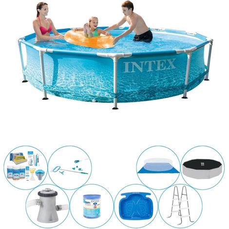 Intex Piscine Tubulaire Ronde - 305x76 cm - 8-pièces  S20366 (1/5)