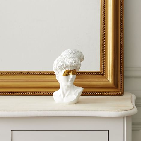 Statue David Masque Dore H15cm (1/4)