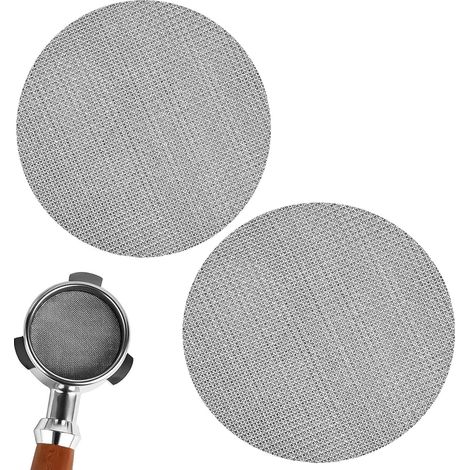 Filtergewebe, 2 Kaffeefilterhalter, 51-mm-Espressosieb für Espresso-Siebträger, wiederverwendbare Unterlegscheibe (1,7 mm dick, 160 µm) (1/5)