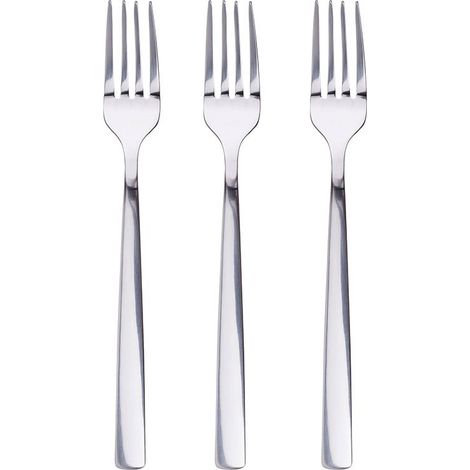 Set di 3 forchette da dessert in acciaio inossidabile lucido Terra SG7782 San Ignacio