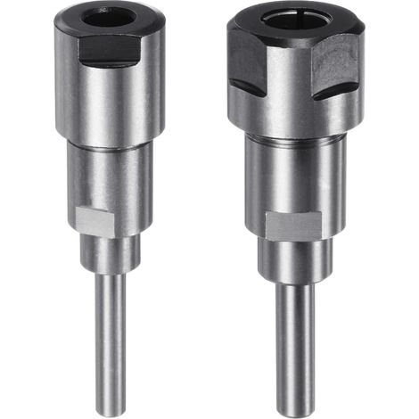 Juego de adaptadores de varilla de extensión para mandril de fresadora, juego de 2 piezas, de 6 mm a 6 mm y de 12 mm a 12 mm, apto para máquinas de grabado CNC y fresas para trabajar la madera. (1/5)