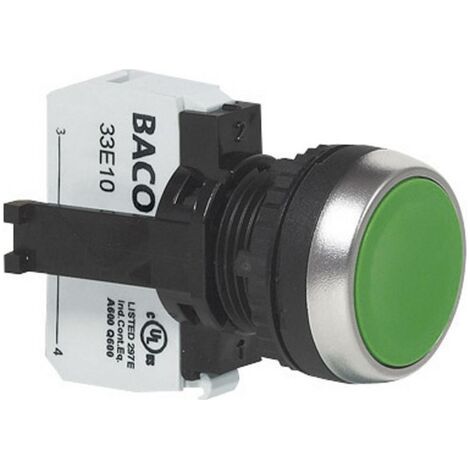 BACO BAL21AA06A L21AA06A Bouton-poussoir collerette plastique, chromé bleu 1 pc(s) (1/3)