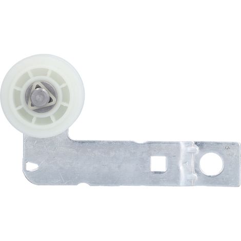 Poulie de renvoi de rechange pour sèche-linge électrique W10837240 avec support, en tôle laminée à froid PA6 (1/5)
