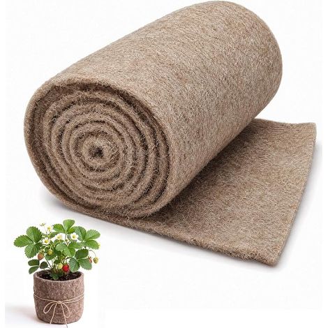 Tapis en laine de mouton écologique 50 x 250 cm Protection des plantes (1/5)