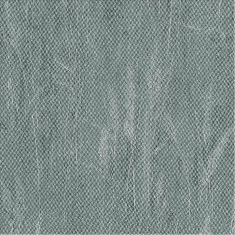 Nature wallpaper wall Profhome 790941 non-woven wallpaper slightly textured with floral ornaments and metallic highlights green silver patina green 5,33 m2 (1/5)