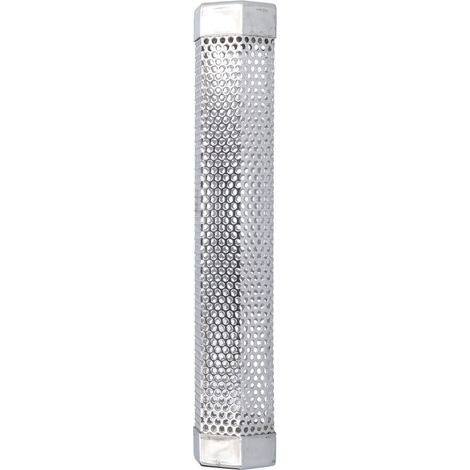 Tube fumoir en acier inoxydable 304, portable, hexagonal, stable, générateur de fumée pour barbecue, fumage à chaud et à froid des aliments grillés, 30,6 x 5 cm (12 pouces) (1/5)