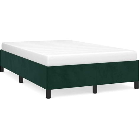 Maison Exclusive - Giroletto senza Materasso Verde Scuro 120x190 cm Velluto (1/5)