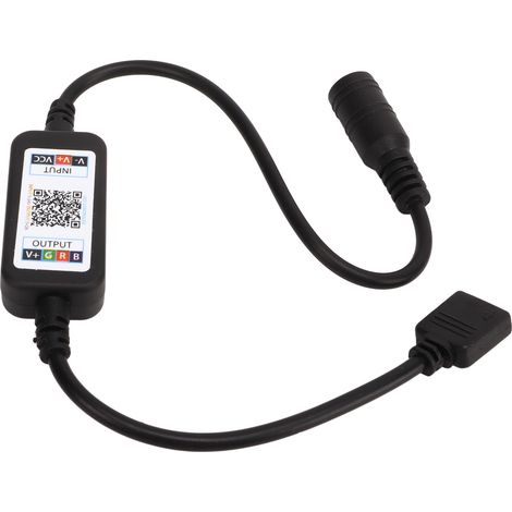 Lot de 2 mini contrôleurs LED Bluetooth RGB, contrôleur musical USB 5V DC 5-24V, 4 broches, pour rubans LED 5050 (1/5)