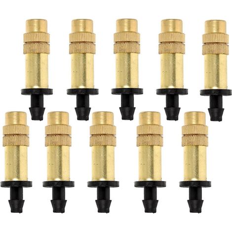 Golden Copper Mist Nozzle Connector for Garden Misting 40Pcs Pack (1/5)