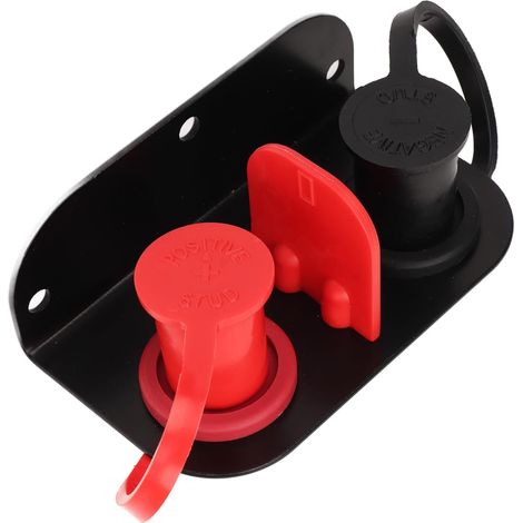 Kit de Relocalisation de Bornes de Charge de Batterie à Distance avec Capuchons étanches pour UTV ATV Voiture Camions RV Tracteur Tondeuse Bateau (1/5)