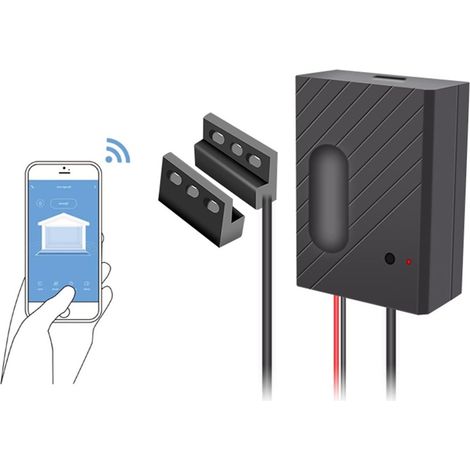JSSEVN-Abrepuertas de garaje WiFi inteligente Tuyasmart, controlador de puerta compatible con Google Home Smart Life (1/5)