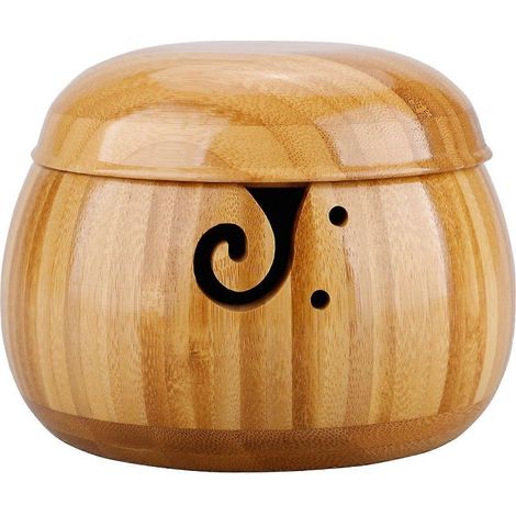 Online Store - Bols tressés en bambou, bols en laine, récipients tressés pour la maison, bols de rangement en laine faits main (1/4)