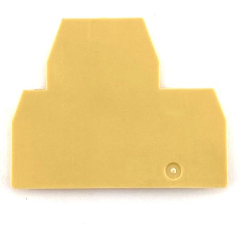 Piastra terminale per morsetto 1,5mmq beige Cabur