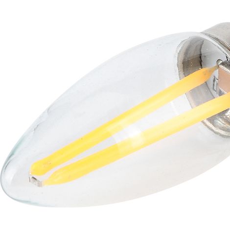 Lot de 10 ampoules LED à filament long E12, petites, dimmables, 1,5 W, AC110V, pour l'éclairage domestique (1/5)