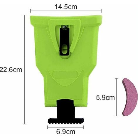 MIMOSON-Green Chain Sharpener for Chainsaw, Weeder Chain, with 4pcs Replaceable Whetstone (1/5)