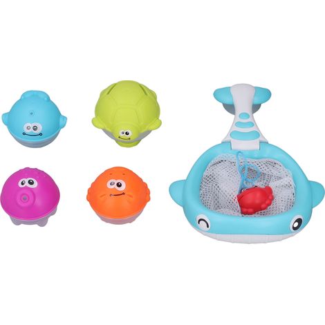 Jouets Animaux Flottants pour Piscine avec Épuisette, Jeu de Bains Amusant (1/5)