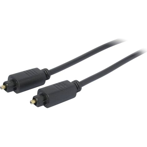 Câble de raccordement Kash 30L509 [1x Toslink mâle (ODT) - 1x Toslink mâle (ODT)] 2.00 m noir contacts dorés D28737