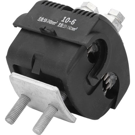 Connecteur de perçage d'isolant aérien 10 kV, connecteur d'épissure de câble haute/basse tension, pince de mise à la terre JBC10-6 (1/5)