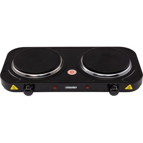 Mesko Piano cottura elettrico MS 6509 Numero di bruciatori/zone di cottura: 2 Nero Elettrico