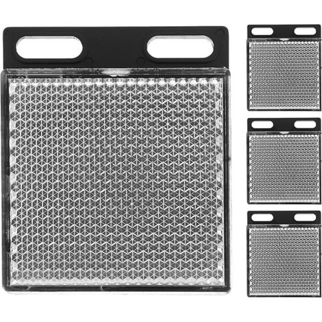 4 Panneaux Réflecteurs Rétroréfléchissants pour Capteurs Photoélectriques Réflecteur pour Capteur Accessoire De Remplacement pour Sécurité À Domicile Et 2.40 X 1.97 X 0.28In (1/5)