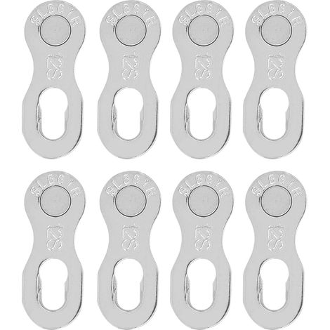 4 Pièces Maillon de Chaîne de Vélo 12 Vitesses en Acier Accessoires Cyclisme Argenté (1/5)