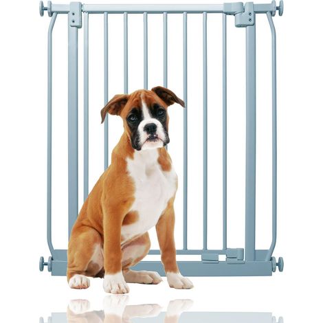 Bettacare Elite Pressure Dog Gate Narrow, 65.5cm - 74.5cm, Matt Grey, Narrow Pressure Fit Pet Gate for Dog and Puppy