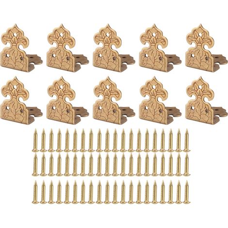 Protectores de esquina de cobre para muebles, bronce (juego)