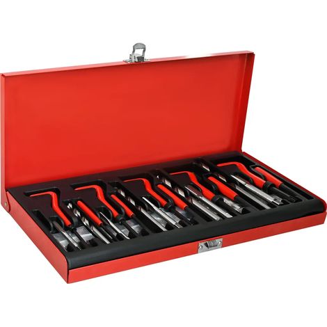 Kit de réparation de filetage LARS360 de 131 pièces : douilles de perçage Helicoil pour moteurs automobiles M5, M6, M8, M10 et M12. (1/5)