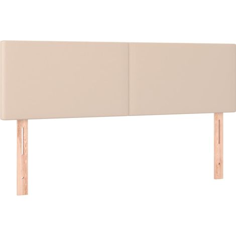 Bettkopfteil/Bettkopf/Kopfteile Cappuccino-Braun 144x5x78/88 cm Kunstleder (1/5)