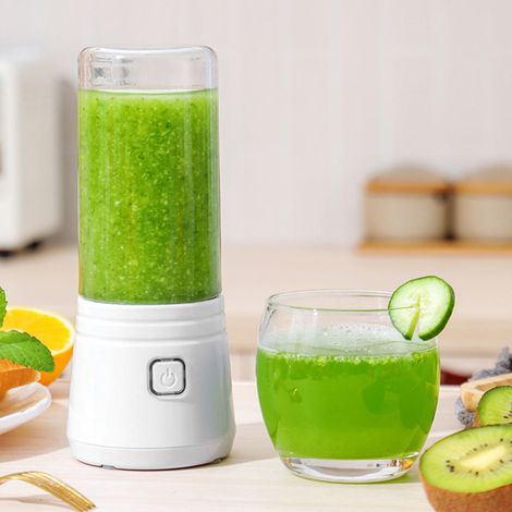 Blender Portable - 350 Ml - 6 Lames En Acier Inoxydable 304 - Rechargeable Usb - Pour Smoothies Et Jus De Fruits - 1 Pièce (1/5)