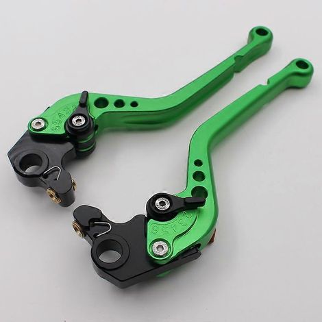 Poignée de frein pour moto Ducati Monster 795, levier de frein modifié en alliage d'aluminium 796 (tige longue verte) (1/4)