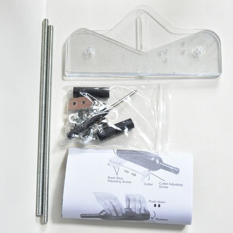 Irovami Coupe-bouteilles en verre, outil de découpe de bouteilles de vin, machine à découper les bouteilles de vin, couteau en verre (coupe-bouteilles transparent en vrac pour bricolage) (1/5)