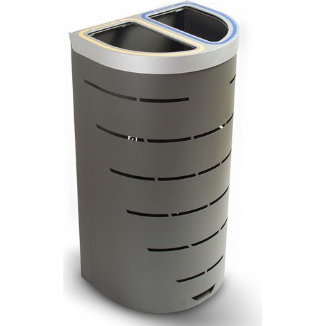 Papelera Niza Multiresiduo 2 Residuos 95 litros