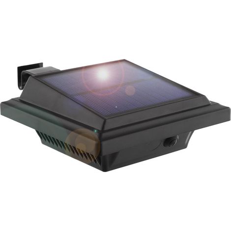 Détecteur de mouvement solaire extérieur, 25 lampes solaires LED pour gouttière, mur décoratif étanche IP65, 500 lm, sans fil, pour allées, jardin, terrasse, clôture (1/3)