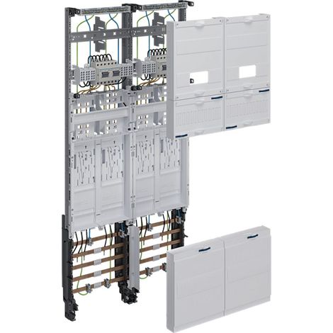 hager Komplettfeld, univZ, eHZ, H 1050mm, 4 Zählerpl., 2-feld, NRW, SH, HH, MV, Avacon